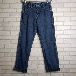 Dickies Carpenter Jeans Men’s 32x32 Blue Denim Workwear Utility Pants Minor Flaw